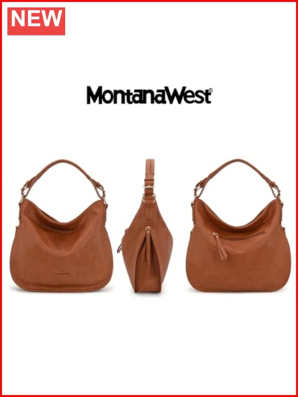 Vegan Leather Hobo Bag with Detachable Strap, Large Shoulder Purse